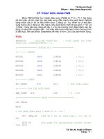 Tài liệu Kỹ thuật điều xung PWM pdf