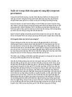 Tài liệu Xuất xứ và mục đích của quản trị xung đột (corporate governance) docx