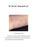 Tài liệu Bị “hắc lào” dùng thuốc gì? doc
