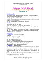 Tài liệu Mầm non - Bài giảng chủ điểm thế giới thực vật pptx