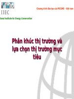 Tài liệu Phân khúc thị trường và lựa chọn thị trường mục tiêu pptx
