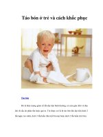 Tài liệu Táo bón ở trẻ và cách khắc phục doc