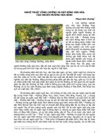 Tài liệu NGHỆ THUẬT CỒNG CHIÊNG VÀ ĐỜI SỐNG VĂN HÓA CỦA NGƯỜI MƯỜNG HÒA BÌNH doc