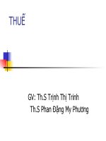 Tài liệu Giáo trình thuế - Chương 1 doc