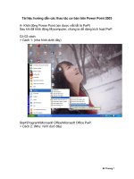 Tài liệu Tài liệu hướng dẫn các thao tác cơ bản trên Power Point 2003 docx