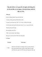 Tài liệu Cấp mã số đơn vị có quan hệ với ngân sách dùng cho các dự án đầu tư xây dựng cơ bản giai đoạn chuẩn bị đầu tư (TW) doc