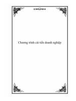 Tài liệu Chương trình cải tiến doanh nghiệp doc