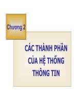 Tài liệu Chương 2 CÁC THÀNH PHẦN CỦA HỆ THỐNG THÔNG TIN docx
