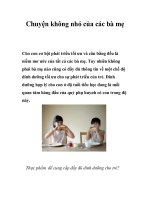 Tài liệu Chuyện không nhỏ của các bà mẹ pdf