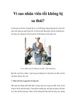 Tài liệu Vì sao nhân viên tồi không bị sa thải? ppt
