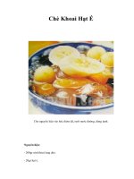 Tài liệu Chè Khoai Hạt É pptx