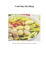 Tài liệu Canh Hạt Sầu Riêng docx