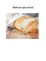 Tài liệu Bánh mỳ ngon mà bổ doc