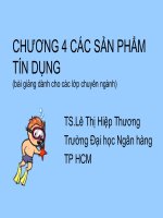 Tài liệu CHƯƠNG 4: CÁC SẢN PHẨM TÍN DỤNG pdf