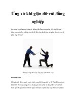 Tài liệu Ứng xử khi giận dữ với đồng nghiệp pptx