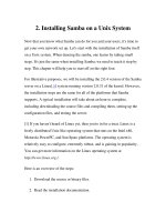 Tài liệu Using Samba-2. Installing Samba on a Unix System-P1 pptx