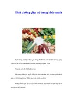 Tài liệu Dinh dưỡng giúp trẻ trung khỏe mạnh pptx