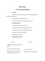 Tài liệu KHOA HỌC - ĂN UỐNG KHI BỊ BỆNH pptx