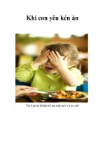 Tài liệu Khi con yêu kén ăn doc