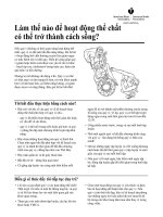 Tài liệu Làm thế nào để hoạt động thể chất có thể trở thành cách sống? doc