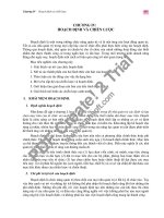 Tài liệu Chương 5: Hoạch định và chiến lược doc