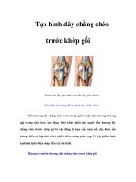 Tài liệu Tạo hình dây chằng chéo trước khớp gối ppt