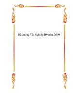 Tài liệu Đề cương Tốt Nghiệp B9 năm 2009 pdf