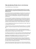 Tài liệu Phân cấp lãnh đạo để nhân viên có vai trò lớn hơn pdf