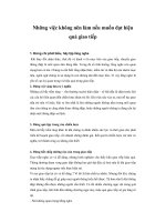 Tài liệu Những việc không nên làm nếu muốn đạt hiệu quả giao tiếp docx