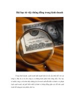 Tài liệu Bài học từ việc thông đồng trong kinh doanh pptx