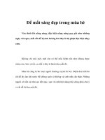 Tài liệu Để mắt sáng đẹp trong mùa hè docx