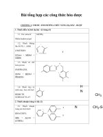 Tài liệu Bài tổng hợp các công thức hóa dược doc