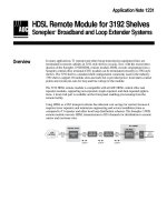 Tài liệu HDSL Remote Module for 3192 Shelves Soneplex® Broadband and Loop Extender Systems docx