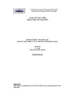 KINH TẾ HỌC ỨNG DỤNG II: KINH TẾ PHÁT TRIỂN VÀ CÁC PHƯƠNG PHÁP ĐỊNH LƯỢNG