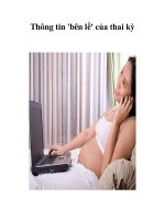 Tài liệu Thông tin ''''bên lề'''' của thai kỳ pptx