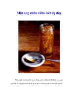 Tài liệu Mật ong chữa viêm loét dạ dày pdf