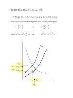 Tài liệu Xác định số thu về thuế (Tax Revenue -- TR) docx