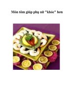 Tài liệu Món tôm giúp phụ nữ 