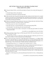 Tài liệu Bài Tập Về Phương Pháp Ghép Ẩn Số, Tăng Giảm Khối Lượng Và Đường Chéo docx