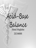 Tài liệu Acid-Base Balance doc