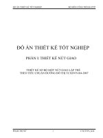 Thi công, thiết kế nút giao thông vĩnh tuy   hà nội ( thuyết minh + bản vẽ ) 