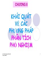 Tài liệu CHƯƠNG 8: KHÁI QUÁT VỀ CÁC PHƯƠNG PHÁP PHÂN TÍCH PHỔ NGHIỆM doc