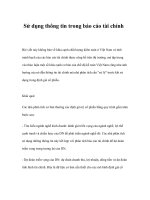 Tài liệu Sử dụng thông tin trong báo cáo tài chính doc