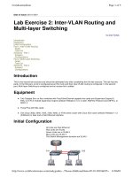 Tài liệu Lab Exercise 2 - Inter-VLAN Routing and Multi-layer Switching pdf