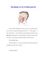 Tài liệu Dự phòng và xử trí bệnh quai bị docx