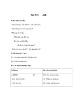 Tài liệu Tiếng việt lớp 1 - Bài 81: ach - ich - êch pdf