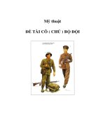 Tài liệu Mỹ thuật 3,4 - ĐỀ TÀI CÔ ( CHÚ ) BỘ ĐỘI ppt