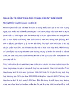 Tài liệu TÁI CƠ CẤU TÀI CHÍNH TRONG THỜI KỲ NGĂN CHẶN SUY GIẢM KINH TẾ ppt