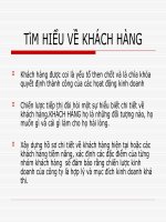 Tài liệu PR-TIM HIEU VE KHACH HANG ppt