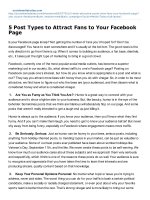 5 post types to attract fans to your facebook page